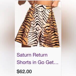 Dressed in Lala Saturn return Tiger Print Women's Shorts small